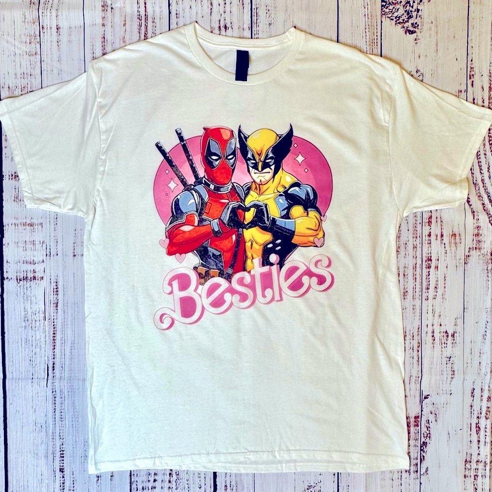 Deadpool & Wolverine Besties T-Shirt Custom Made to Order from Creations by Brie